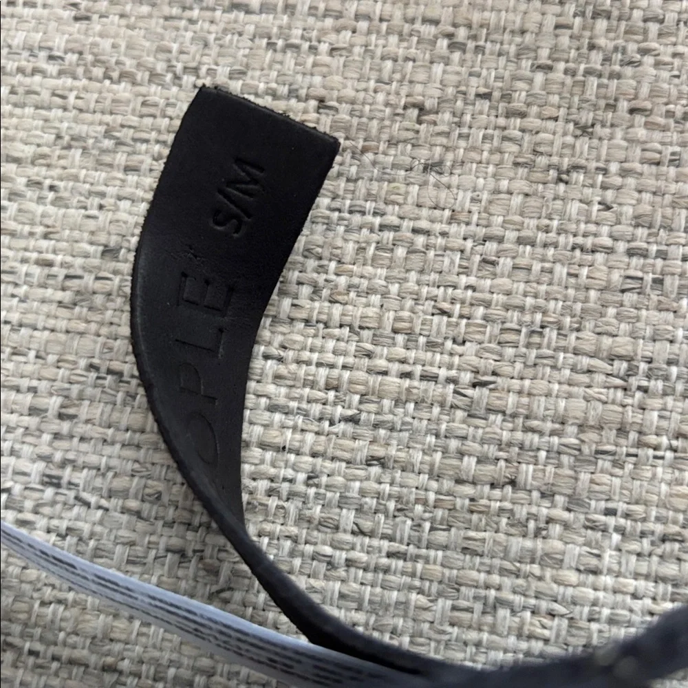 Free People Oyster Bay Hip Belt In Black & Silver Buff leather belt s/m